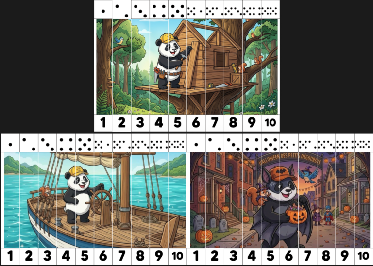 Puzzles – apprendre à compter